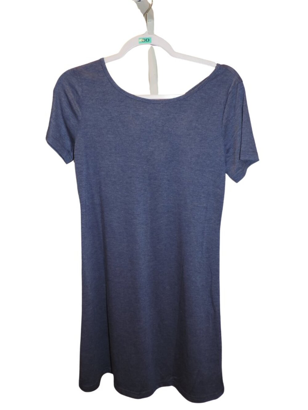 Casual Short Sleeve Navy Blue Shift Dress
